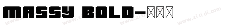 Massy Bold字体转换